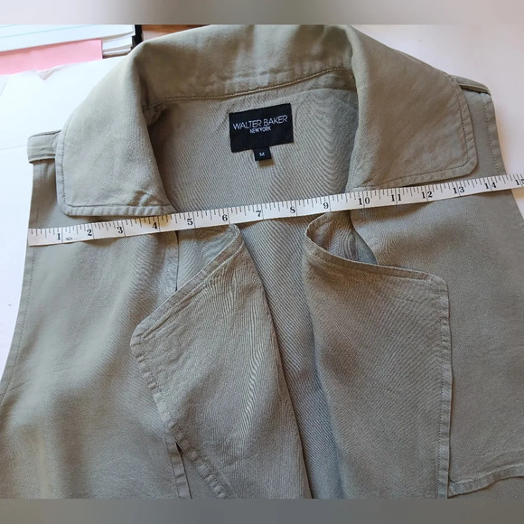Walter Baker Utility vest jacket, size M, green, Safari Vacation, Lyocell. - Picture 8 of 15